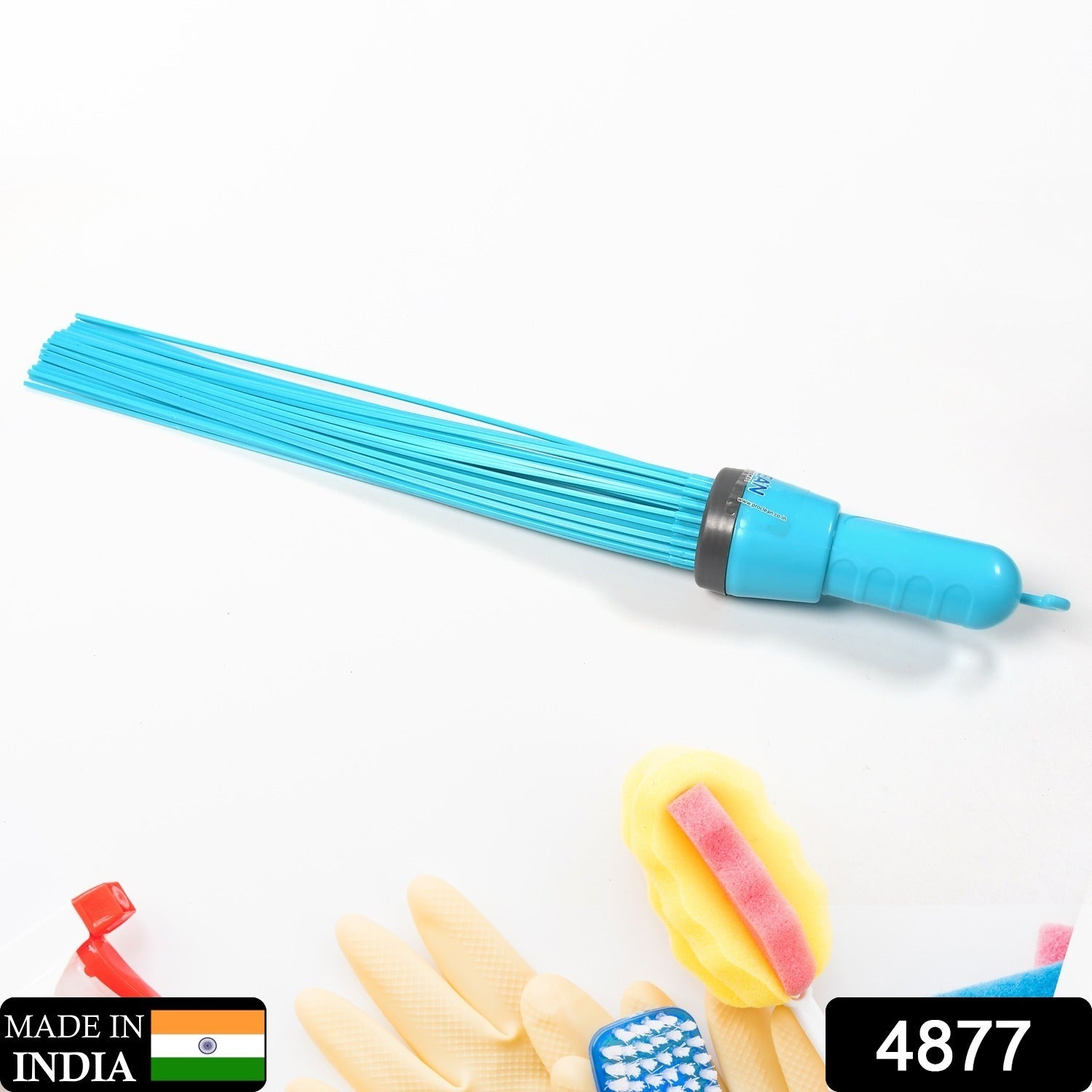 Plastic Stick Broom – 44 Flexible Bristles for Floors | Pro Clean Secondary image
