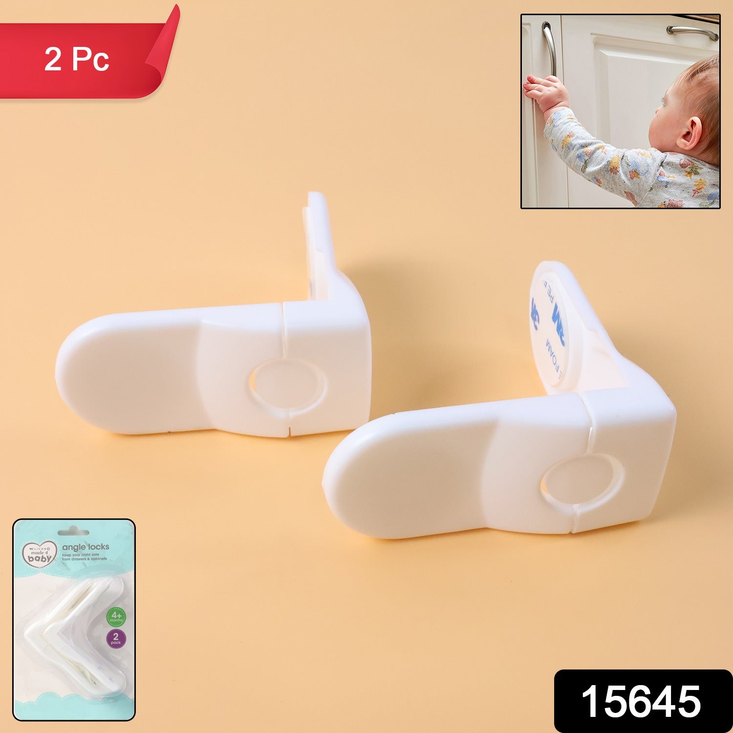Baby Safety Cabinet Locks – Secure Childproof Corner & Drawer Set Secondary image