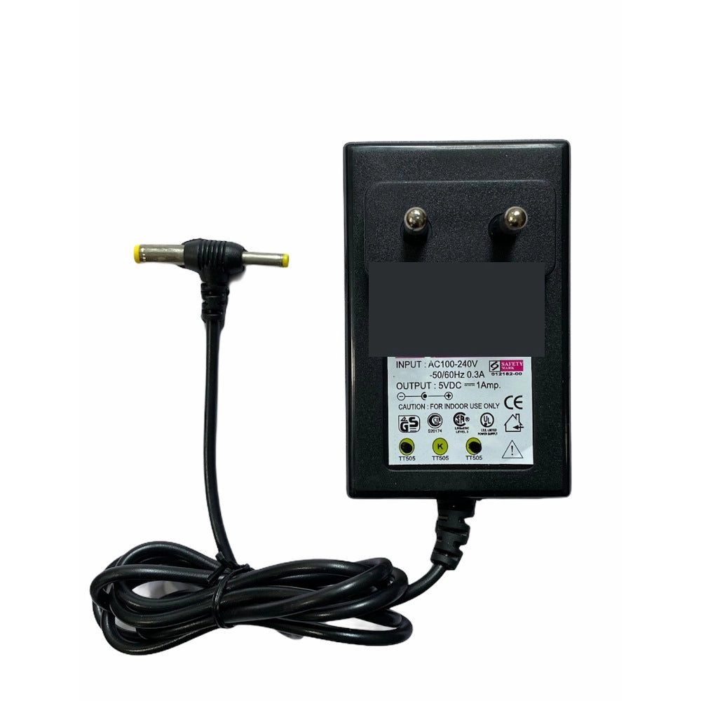 Generic 5V 1A Power Adapter, Power Supply AC Input 100 240 V and Output 5V 1A for Set Top Box_DTH Box, CCTV System, Router, Other Electronics And IT Gadgets with DC And Sony Pin (Black) Main image