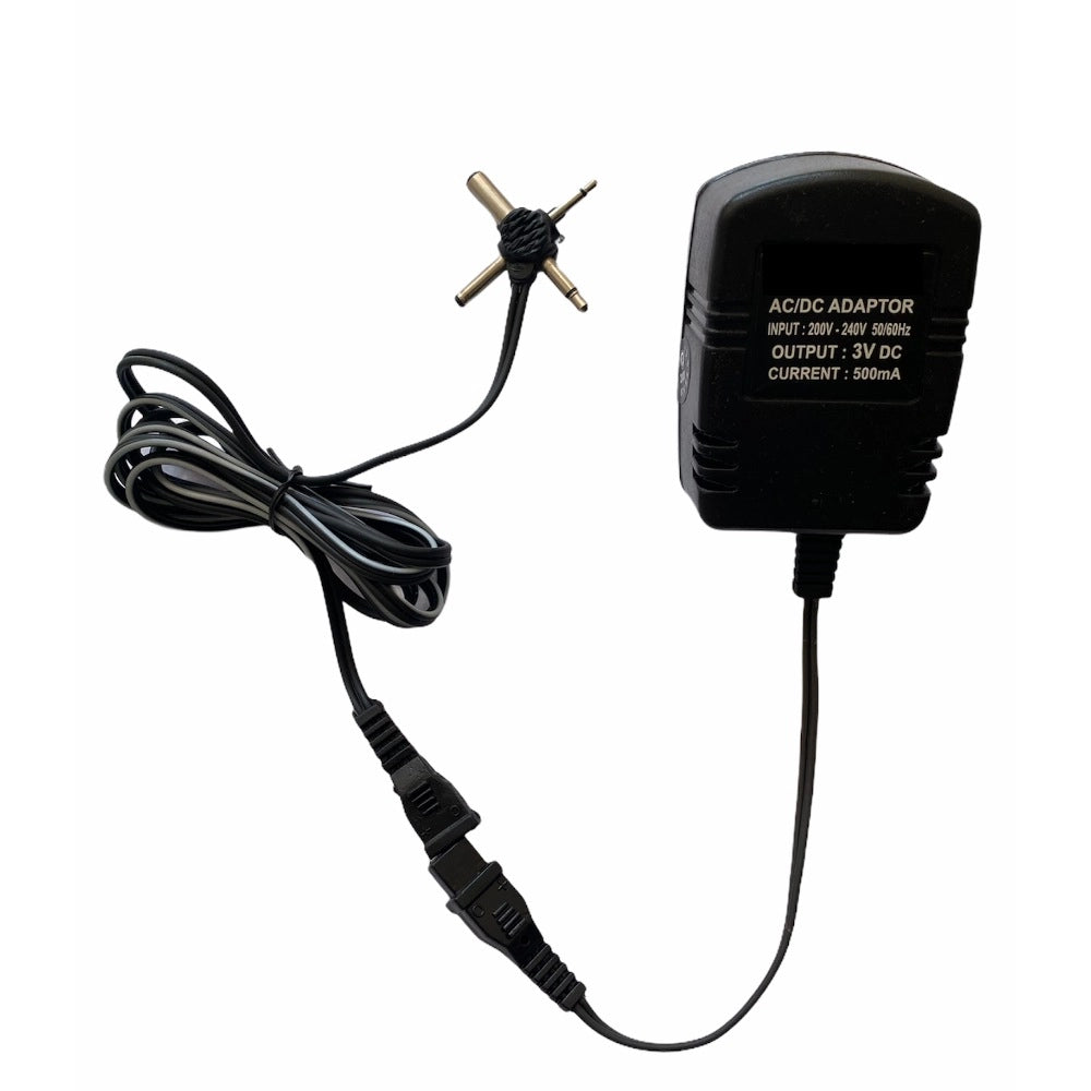 Generic 3V 500mA Power Adapter, Power Supply AC Input 200 240 V and Output 3V 500mA for Set Top Box_DTH Box, CCTV System, Router, Other Electronics And IT Gadgets with 4 Pin (Black) Main image