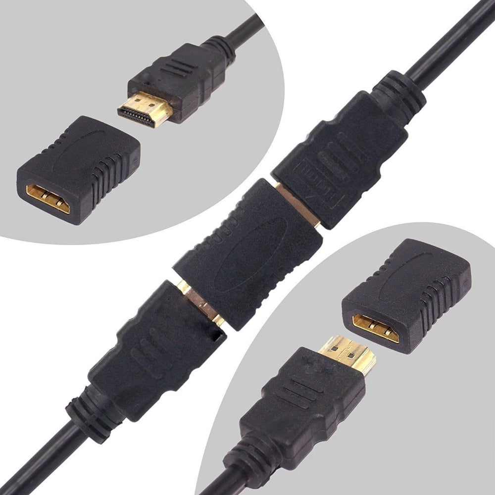 Generic HDMI Adapter Female to Female Extender Jointer Black (Black) Secondary image