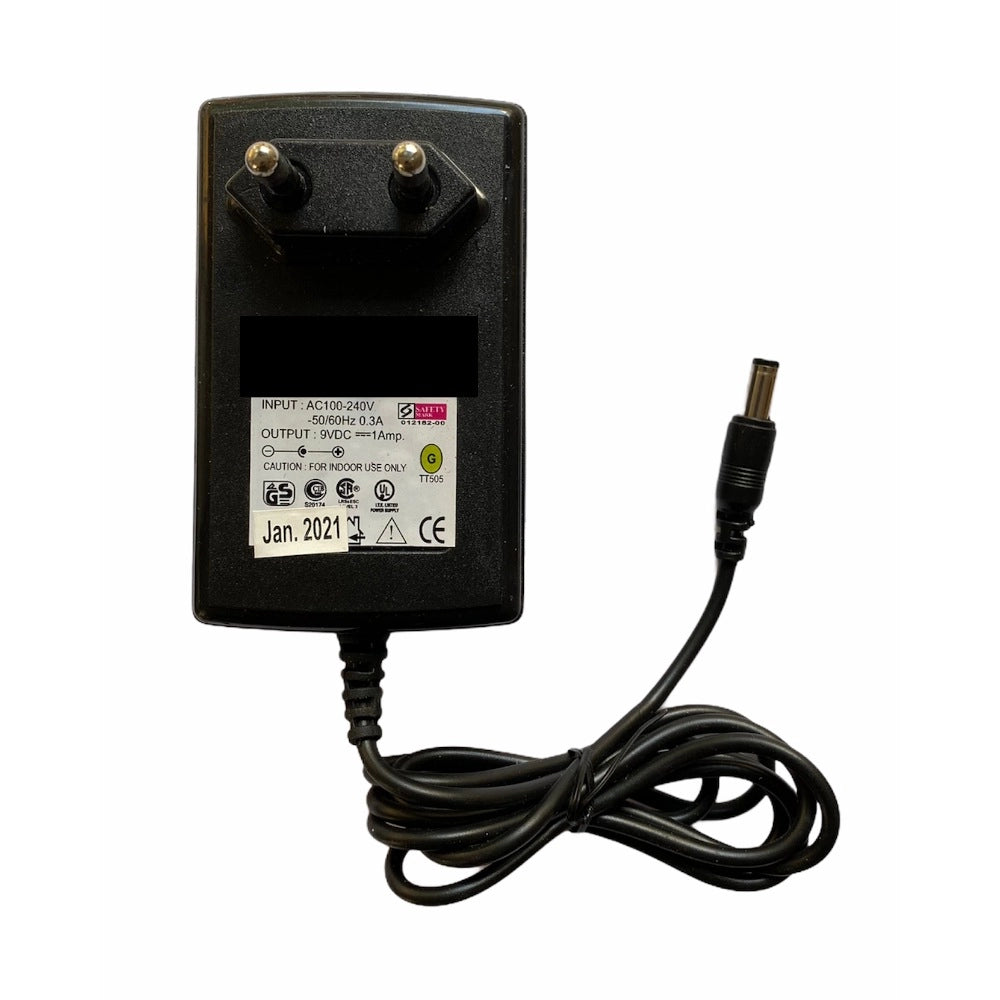 Generic 9V 1A Power Adapter, Power Supply AC Input 100 240 V and Output 9V 1A for Set Top Box_DTH Box, CCTV System, Router, Other Electronics And IT Gadgets with DC Pin (Black) Main image