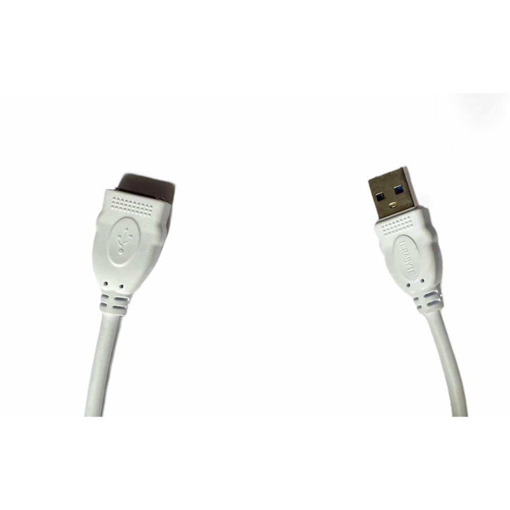Generic USB Male to Female Extension Cable 1.5 Yards Supports LCD, LED, TV USB Ports Connects Printer, PC, External Hard Drive (White) Secondary image