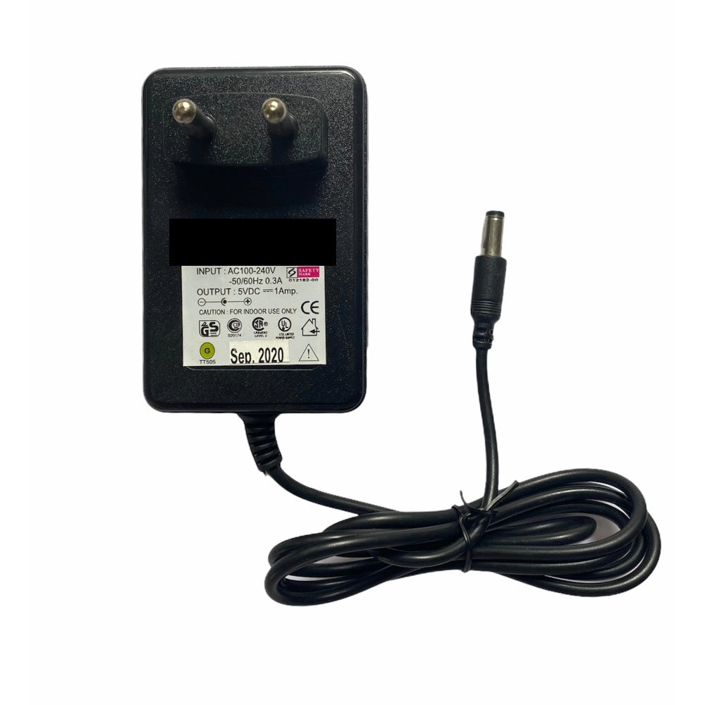 Generic 5V 1A Power Adapter, Power Supply AC Input 100 240 V and Output 5V 1A for Set Top Box_DTH Box, CCTV System, Router, Other Electronics And IT Gadgets with DC Pin (Black) Main image