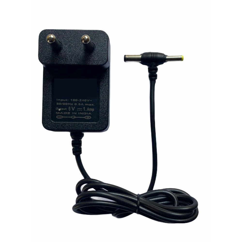 Generic 6V 1A Power Adapter, Power Supply AC Input 100 240 V and Output 6V 1A for Set Top Box_DTH Box, CCTV System, Router, Other Electronics And IT Gadgets with DC And Sony Pin (Black) Main image
