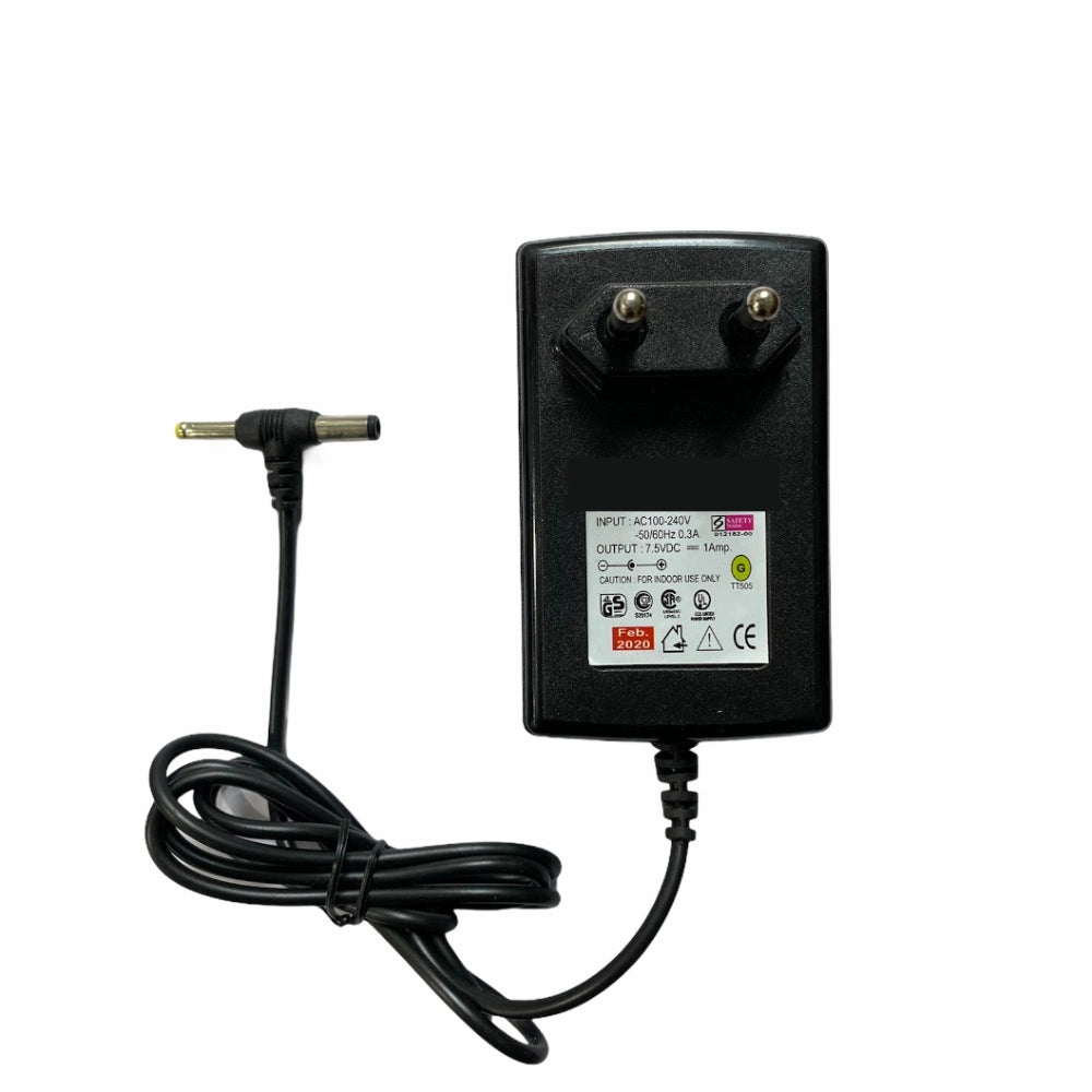 Generic 7.5V 1A Power Adapter, Power Supply AC Input 200 240 V And Output 7.5V 1A for Set Top Box_DTH Box, CCTV System, Router, Other Electronics And IT Gadgets with DC And Sony Pin (Black) Main image