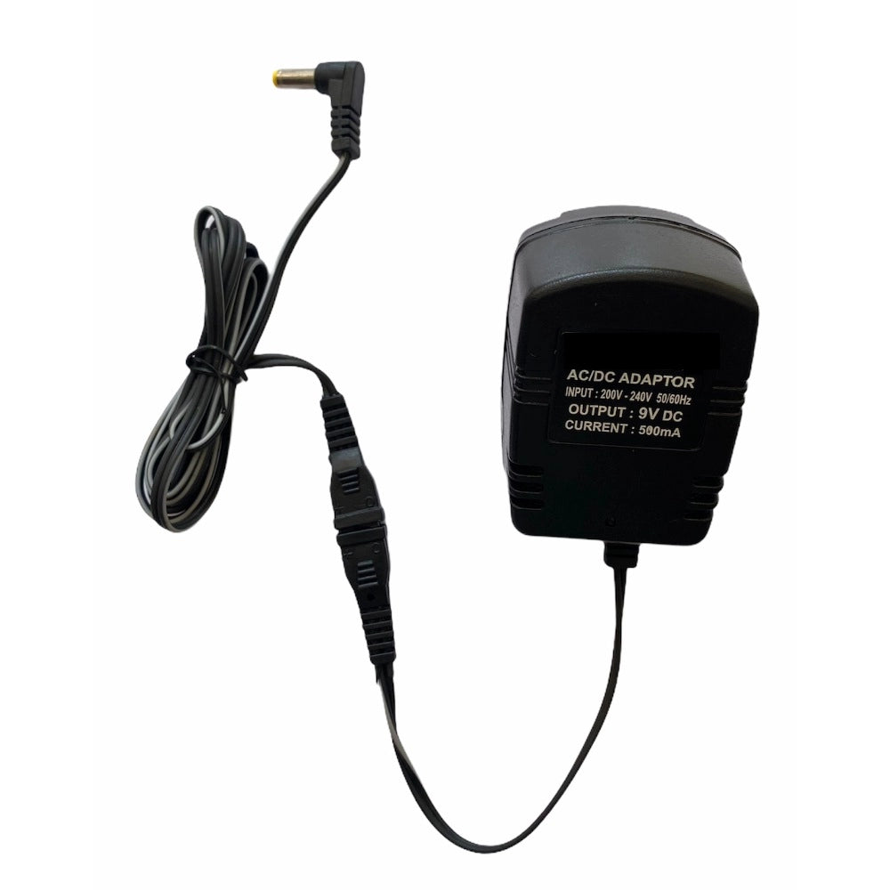Generic 9V 500mA Power Adapter, Power Supply AC Input 200 240 V and Output 9V 500mA for Set Top Box_DTH Box, CCTV System, Router, Other Electronics And IT Gadgets with DC Pin (Black) Main image