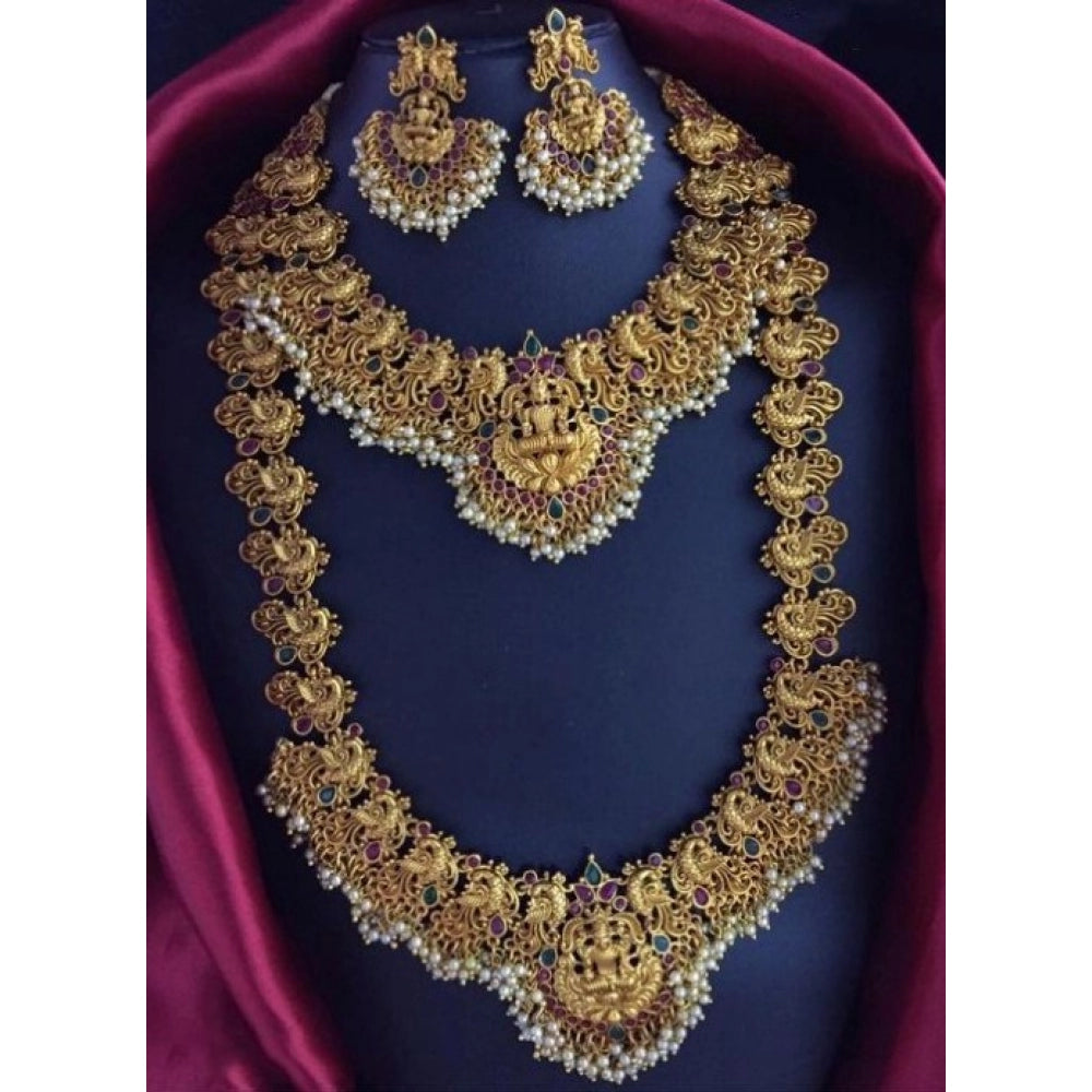 Generic Women's Elegent Combo Of Jewellery Set (Gold, Free Size) Main image