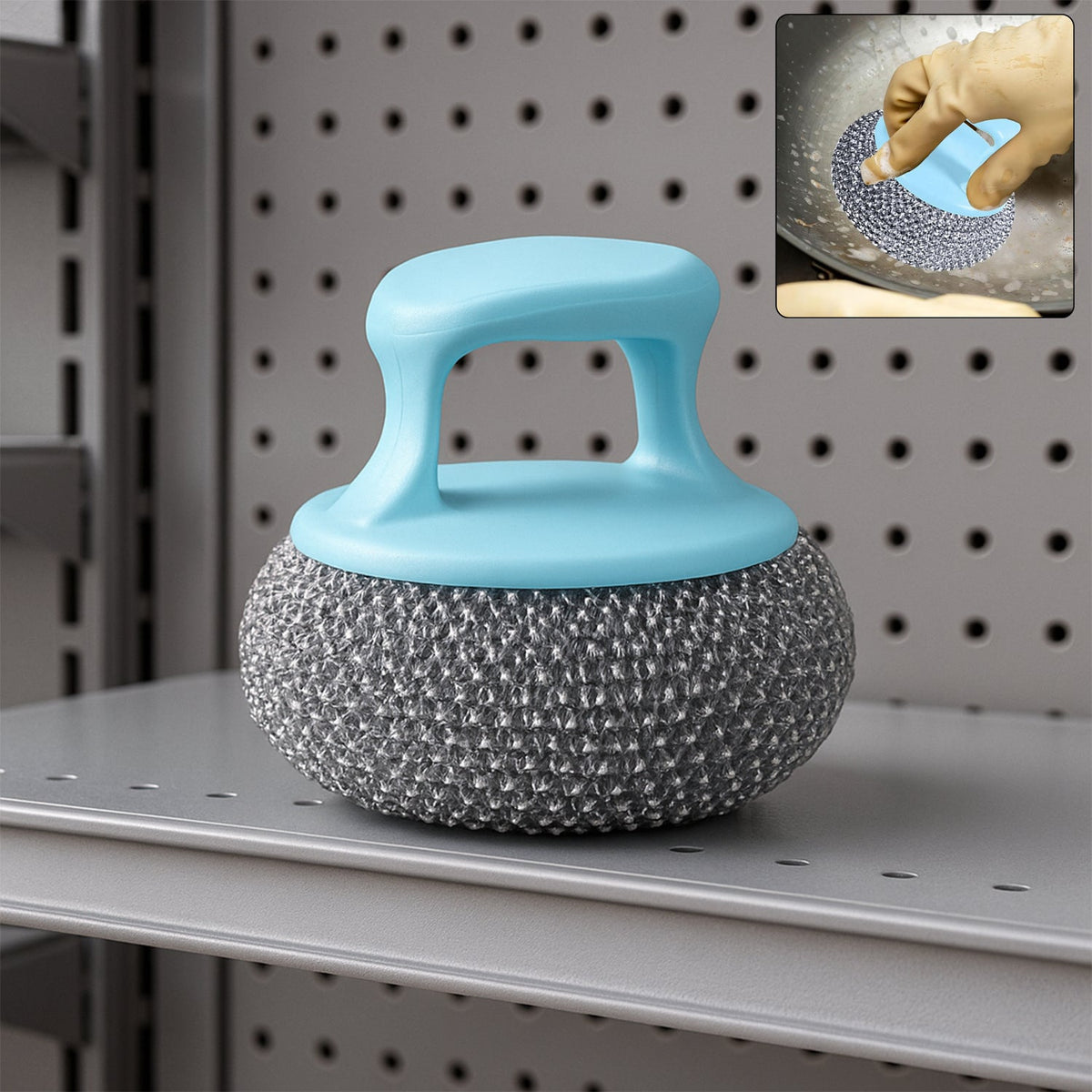 Multifunctional palm dish brush for kitchen cleaning Main image