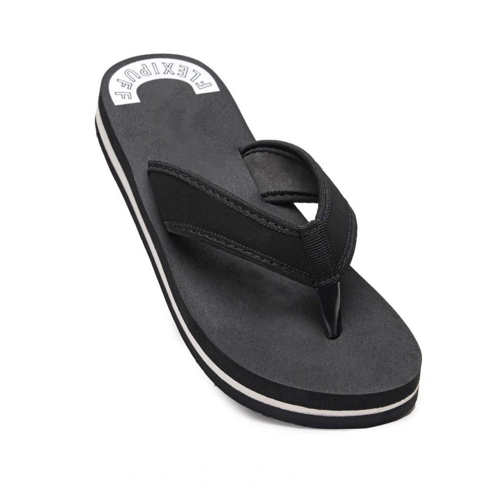 Generic Unisex Rubber Lightweight and Soft Women Slippers for a Cozy Step (Black) Main image