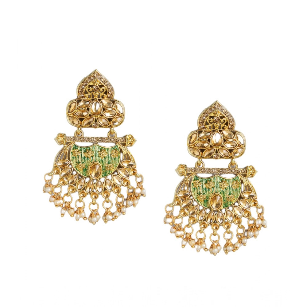 Generic Women's Rose Gold Plated Alloy Earrings (Gold) Main image