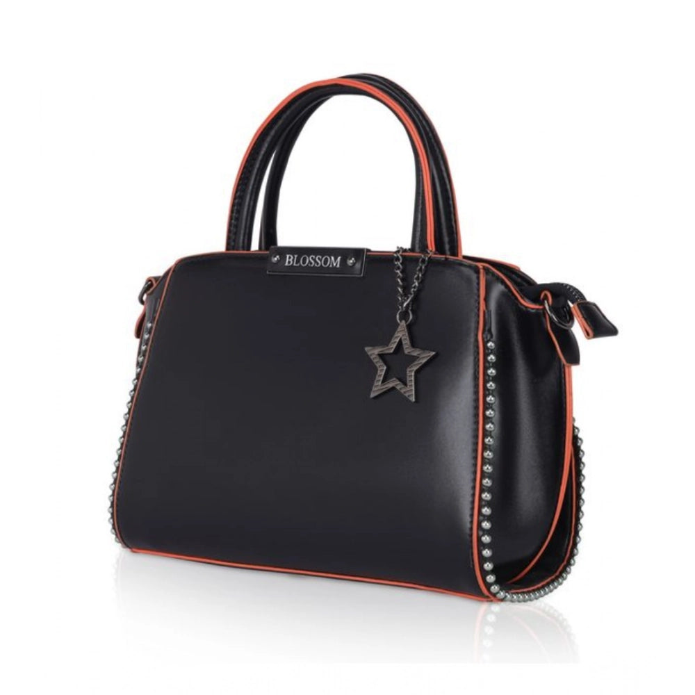 Generic Women's Faux Leather Metal Beads Handbag (Black) Secondary image
