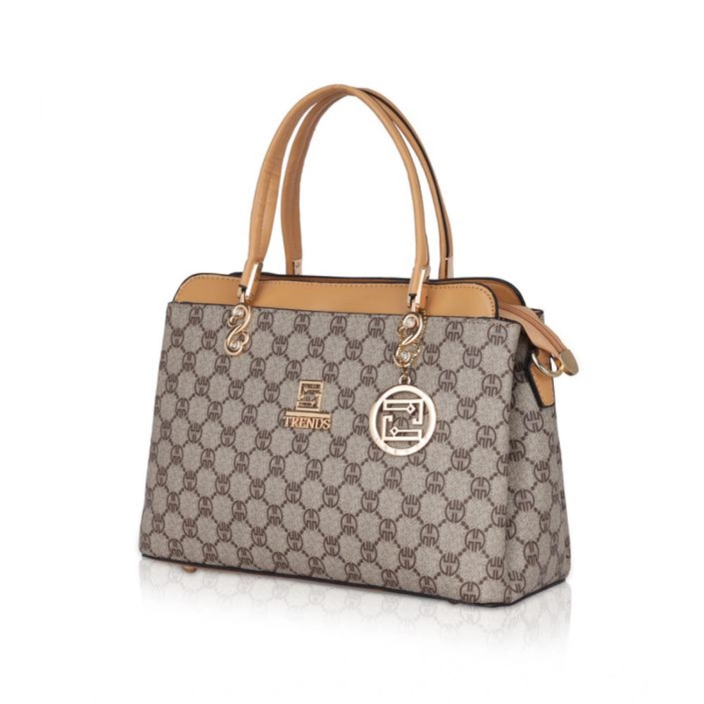 Generic Women's Faux Leather Printed Handbag (Camel) Secondary image