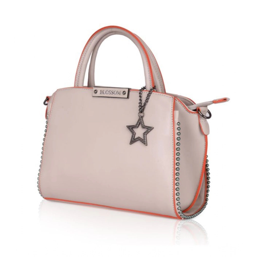 Generic Women's Faux Leather Metal Beads Handbag (Khaki) Secondary image