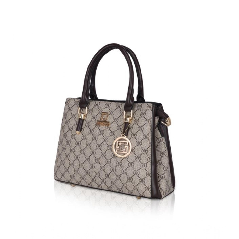Generic Women's Faux Leather Printed Handbag (Coffee) Secondary image