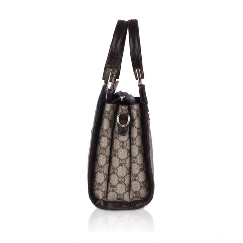 Generic Women's Faux Leather Printed Handbag (Coffee) Secondary image