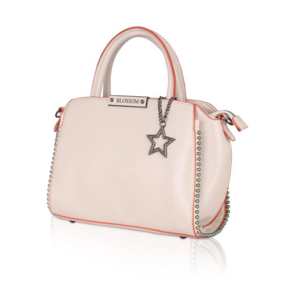 Generic Women's Faux Leather Metal Beads Handbag (Pink) Secondary image
