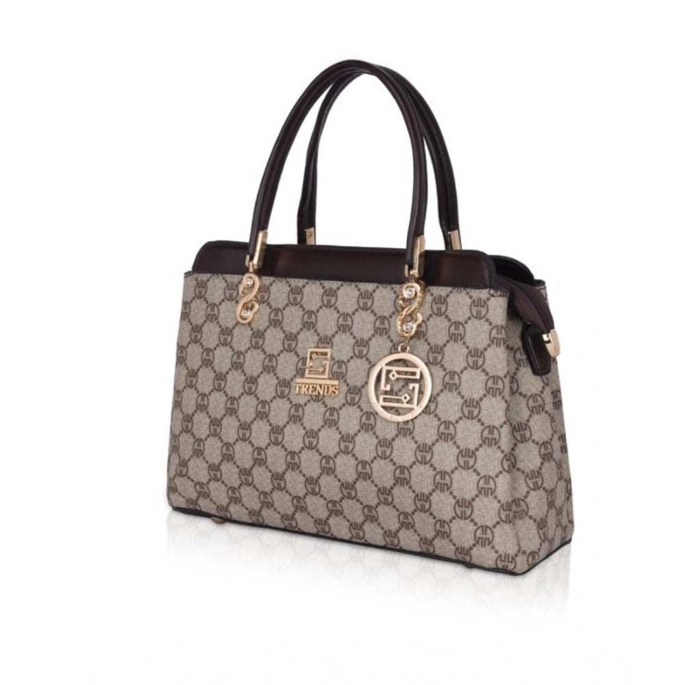 Generic Women's Faux Leather Printed Handbag (Coffee) Secondary image