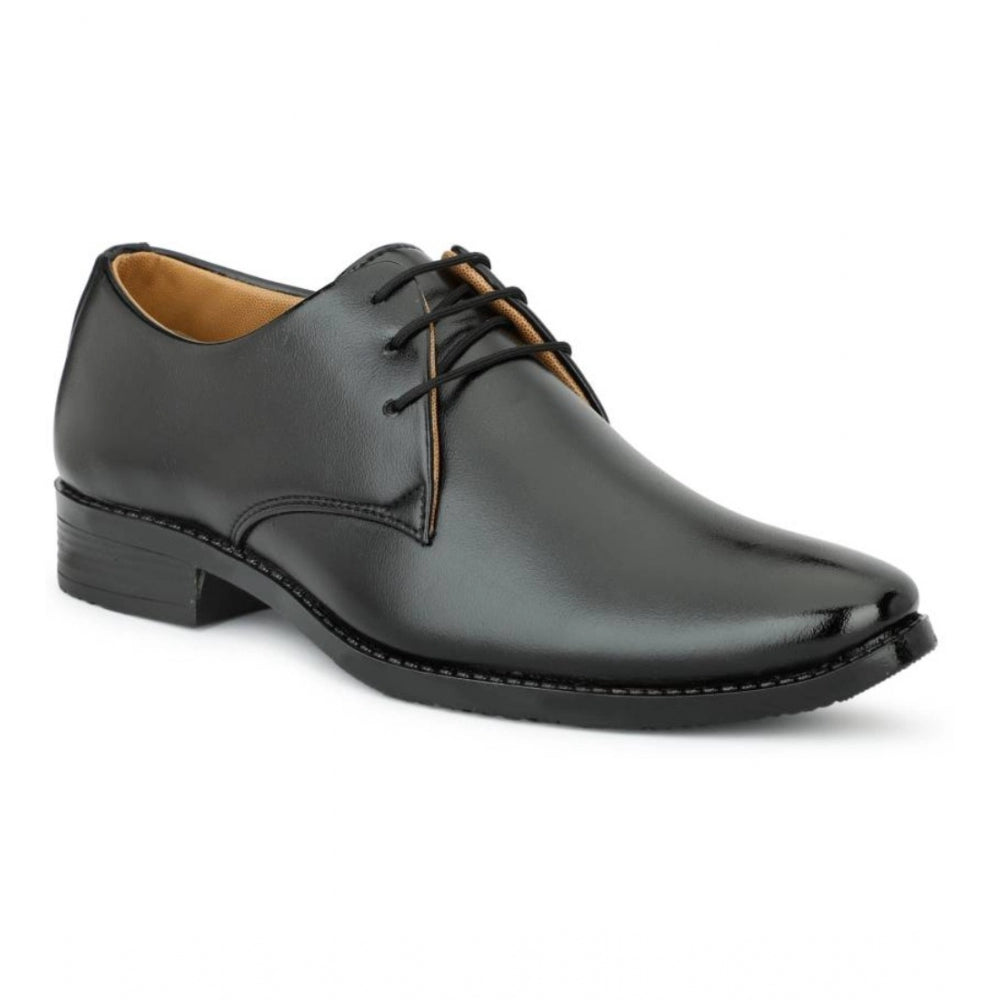 Generic Men's Faux Leather Formal Shoes (Black) Secondary image