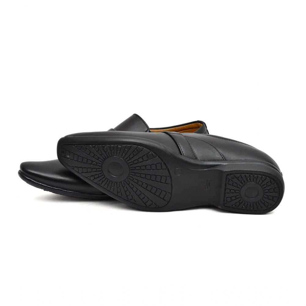 Generic Men's Faux Leather Formal Shoes (Black) Secondary image