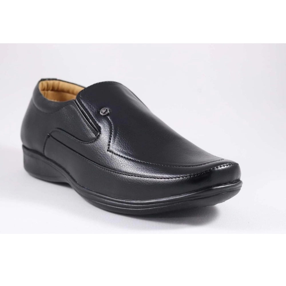 Generic Men's Faux Leather Formal Shoes (Black) Secondary image