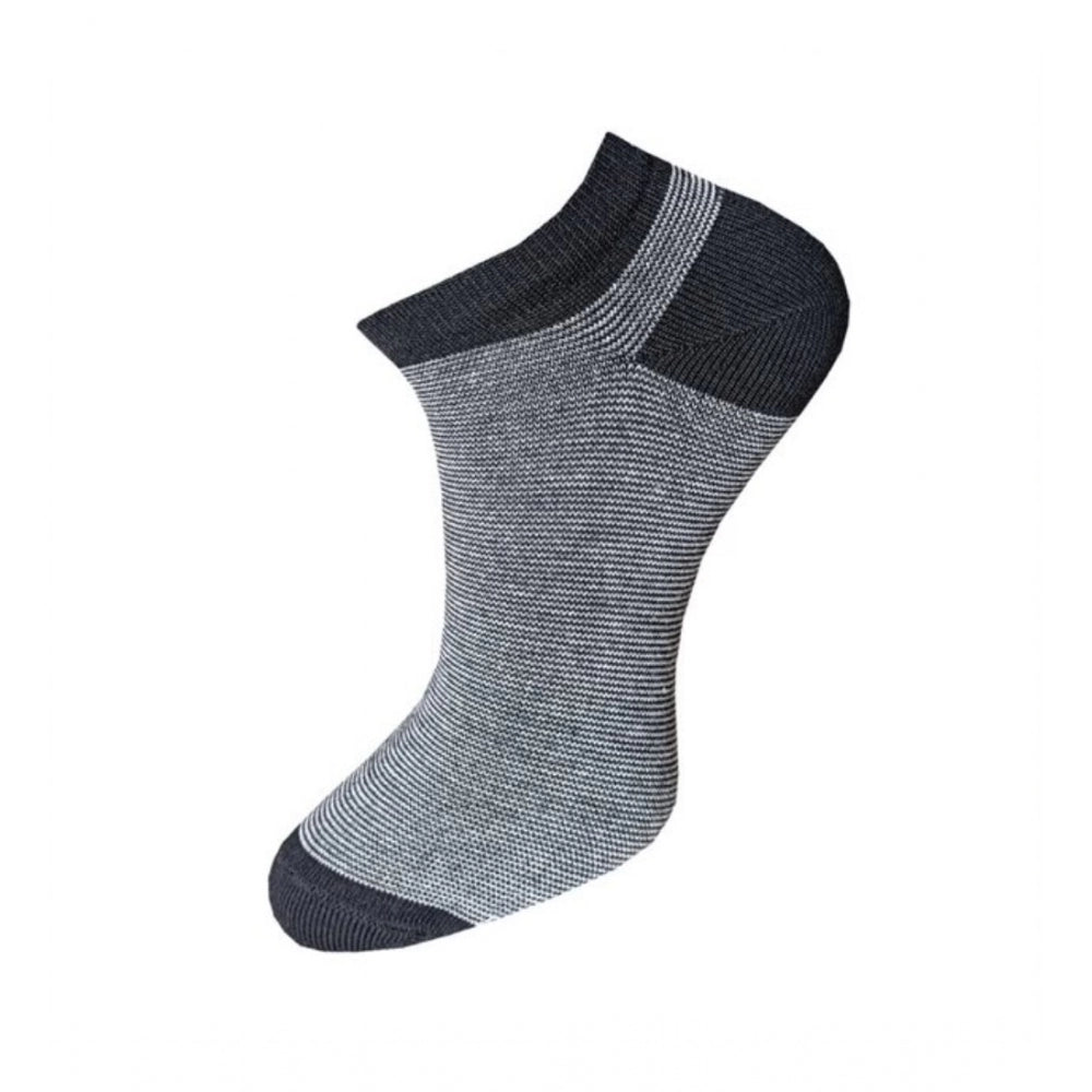 Generic 3_Pair Set Unisex Casual Cotton Striped Ankle Length Socks (Multicolor) Secondary image