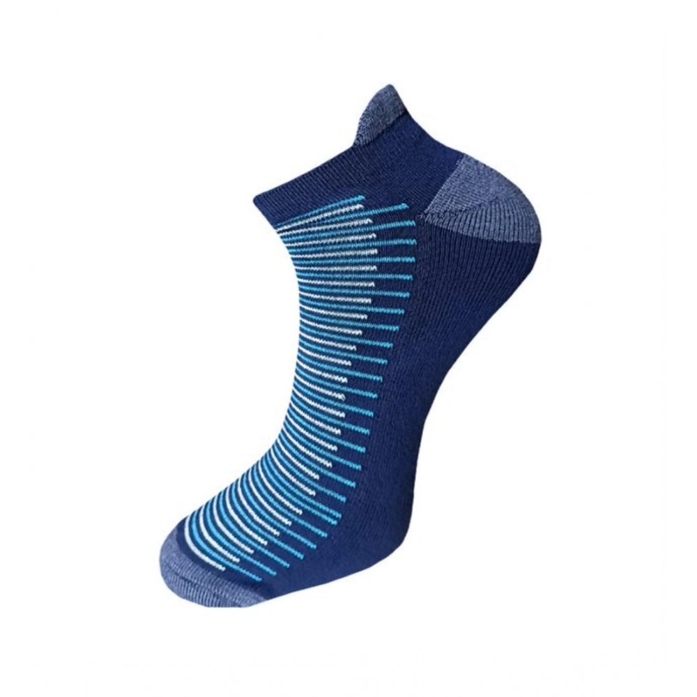 Generic 3_Pair Set Unisex Casual Cotton Striped Ankle Length Socks (Multicolor) Secondary image