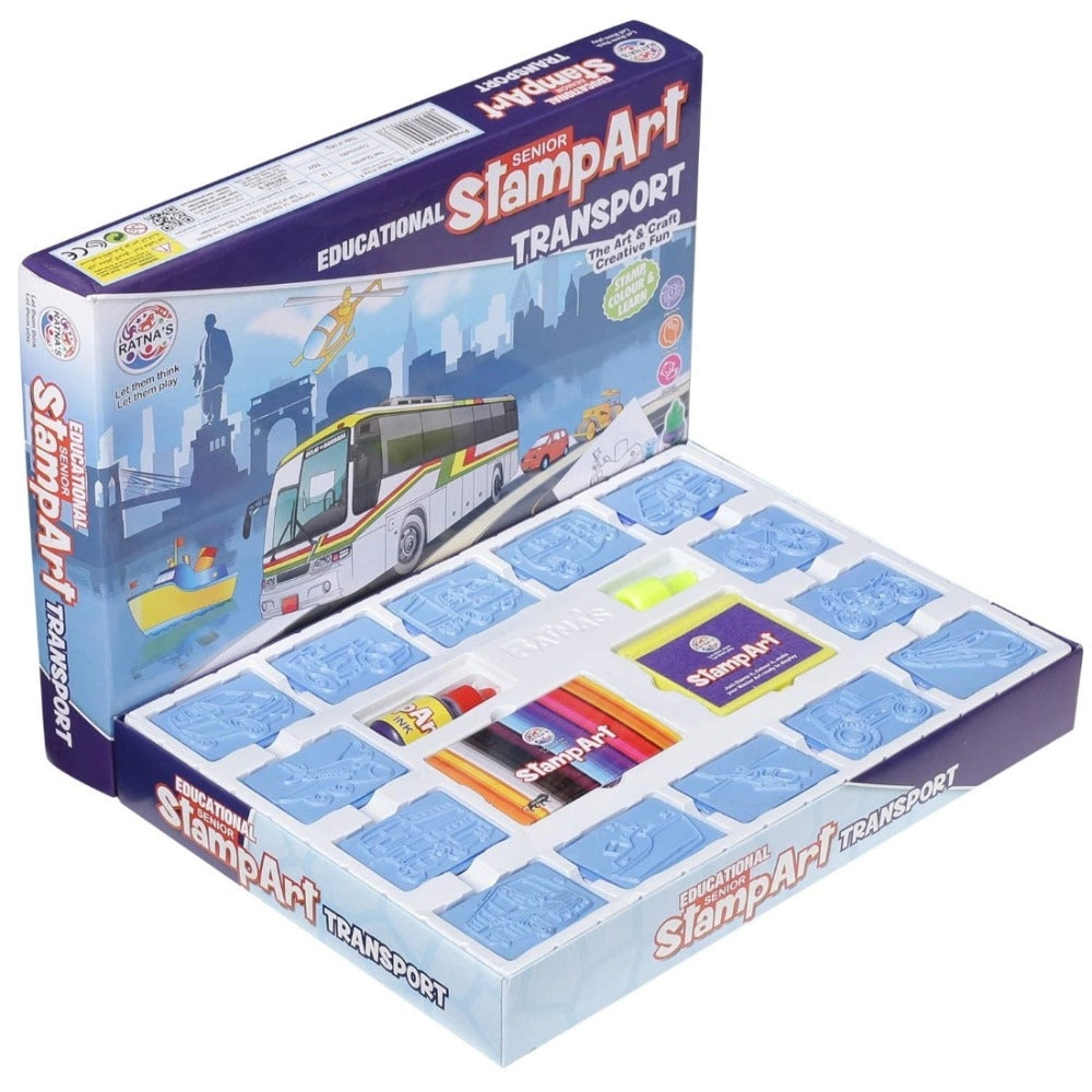 Stamp Art-Transport | Plastic | Educational Toys | 4+ Years Secondary image