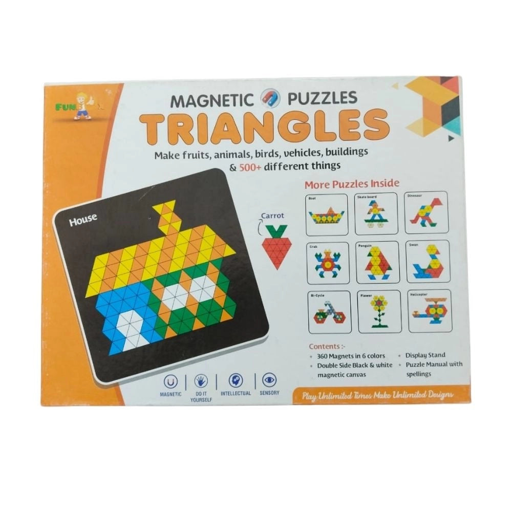 Magnetic Puzzle Triangle |   Cardboard  |   Educational Toys| 3+ Years Main image