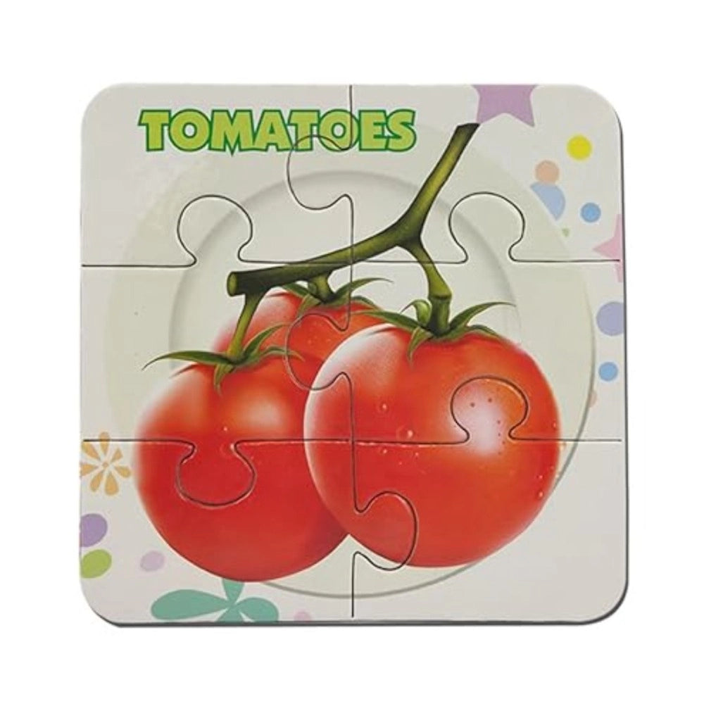 4_Pcs Set Vegetable Puzzles | Cardboard | Educational Toys | 3+ Years Secondary image