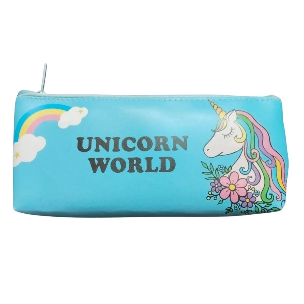 Pack Of_2 Pencil Poch - Unicorn World |   Canvas  |   Stationery | 3+ Years Main image
