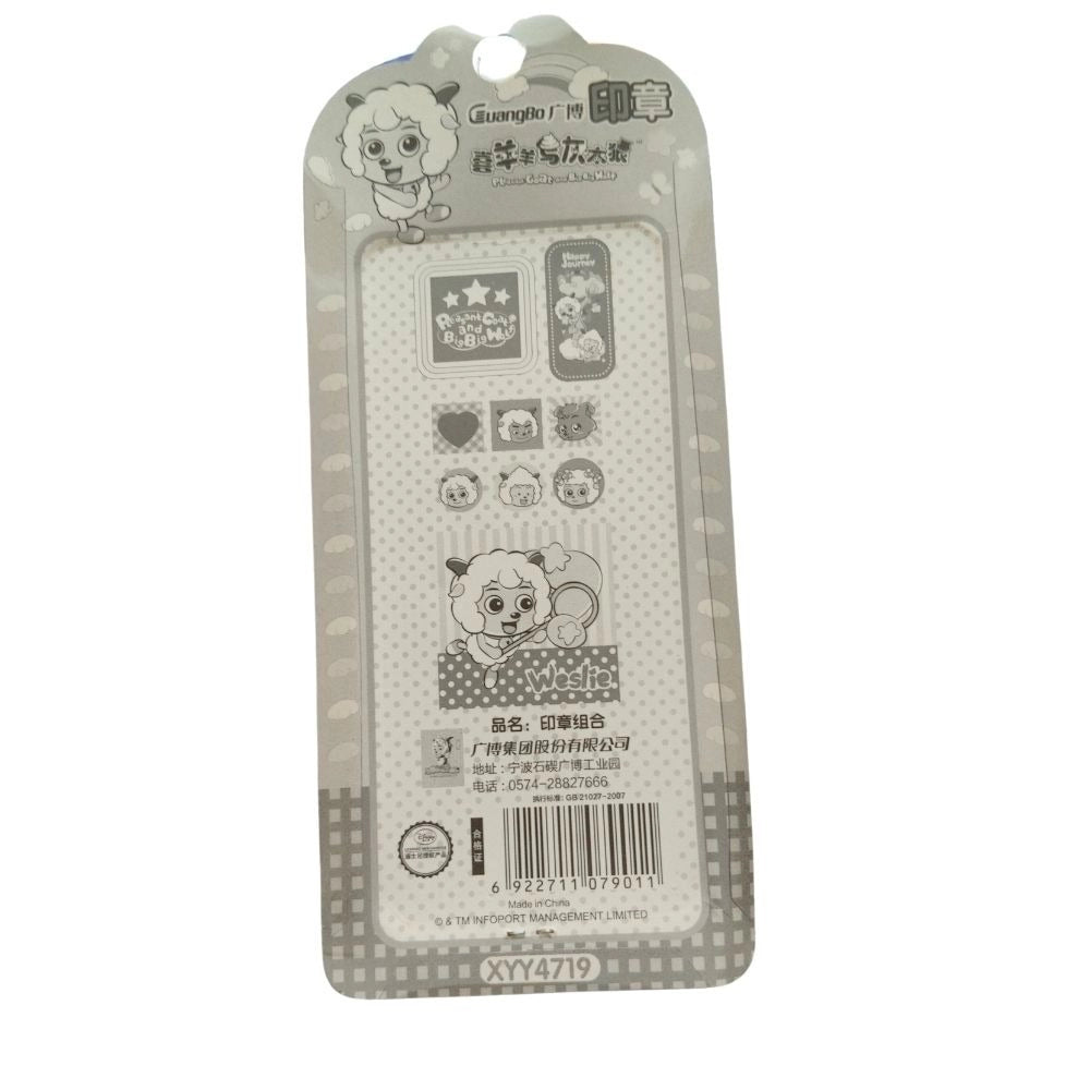 Pack Of_2 Cartoon Stamp |   Plastic  |   Stationery | 3+ Years Secondary image