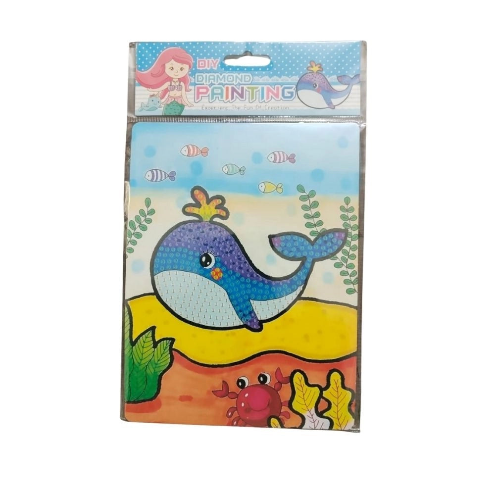Pack Of_2 Diamond Painting Kit - Dolphin |   Cardboard  |   Stationery | 2+ Years Main image