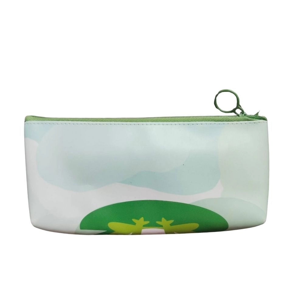 Pack Of_2 Frog Cartoon Printed Pencil Pouch |   Canvas  |   Stationery | 3+ Years Secondary image