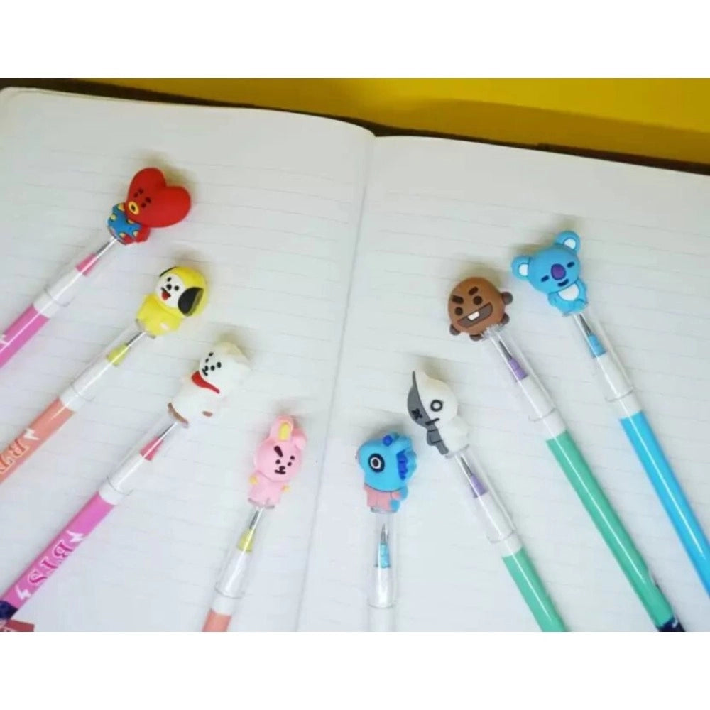 Pack Of_5 Bts Army Pencil Set | Rubber | Stationery | 3+ Years Secondary image