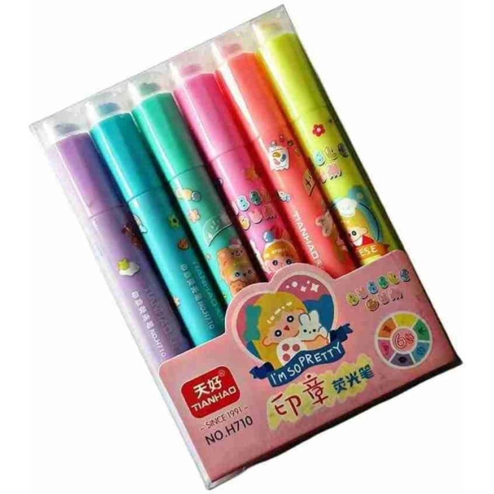2-in-1 Stamper Marker Pen Set with Water Based Ink | Plastic | Stationery | 3+ Years Main image