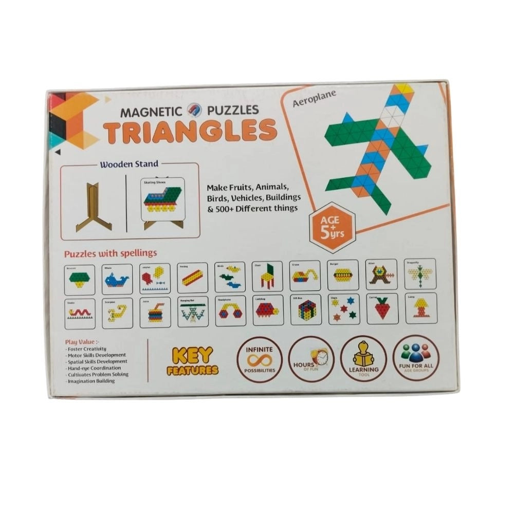 Magnetic Puzzle Triangle |   Cardboard  |   Educational Toys| 3+ Years Secondary image