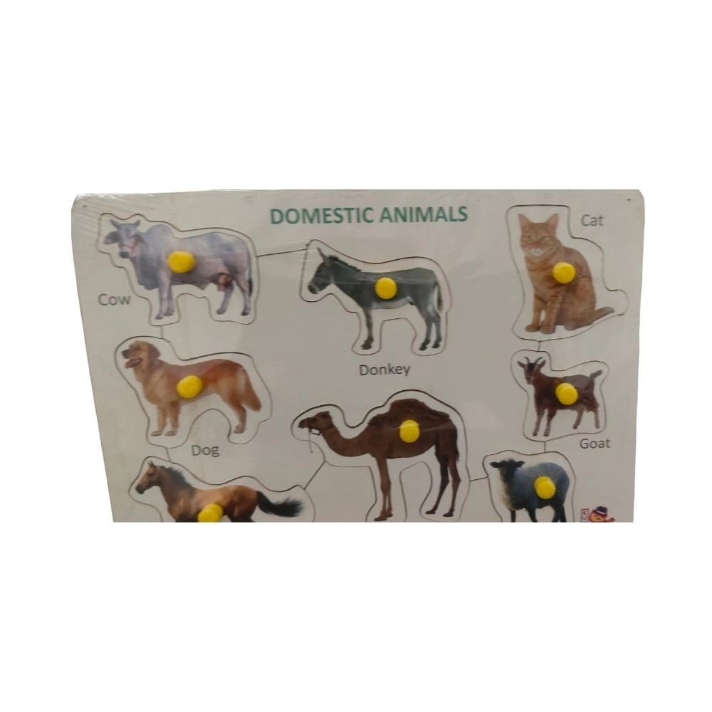 Domestic Animal Wooden Puzzle |   Wooden  |   Educational Toys| 3+ Years Secondary image