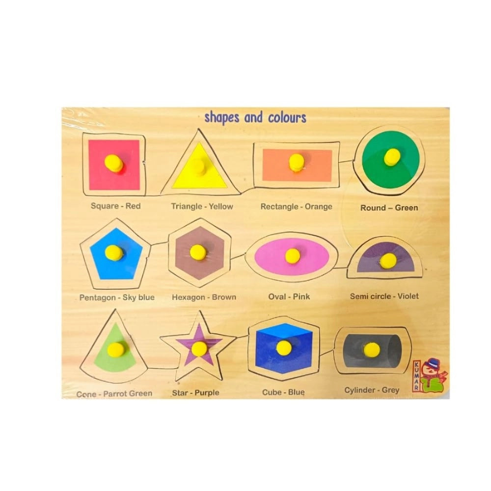 Shapes with Color | Wood | Educational Toys | 3+ Years Main image