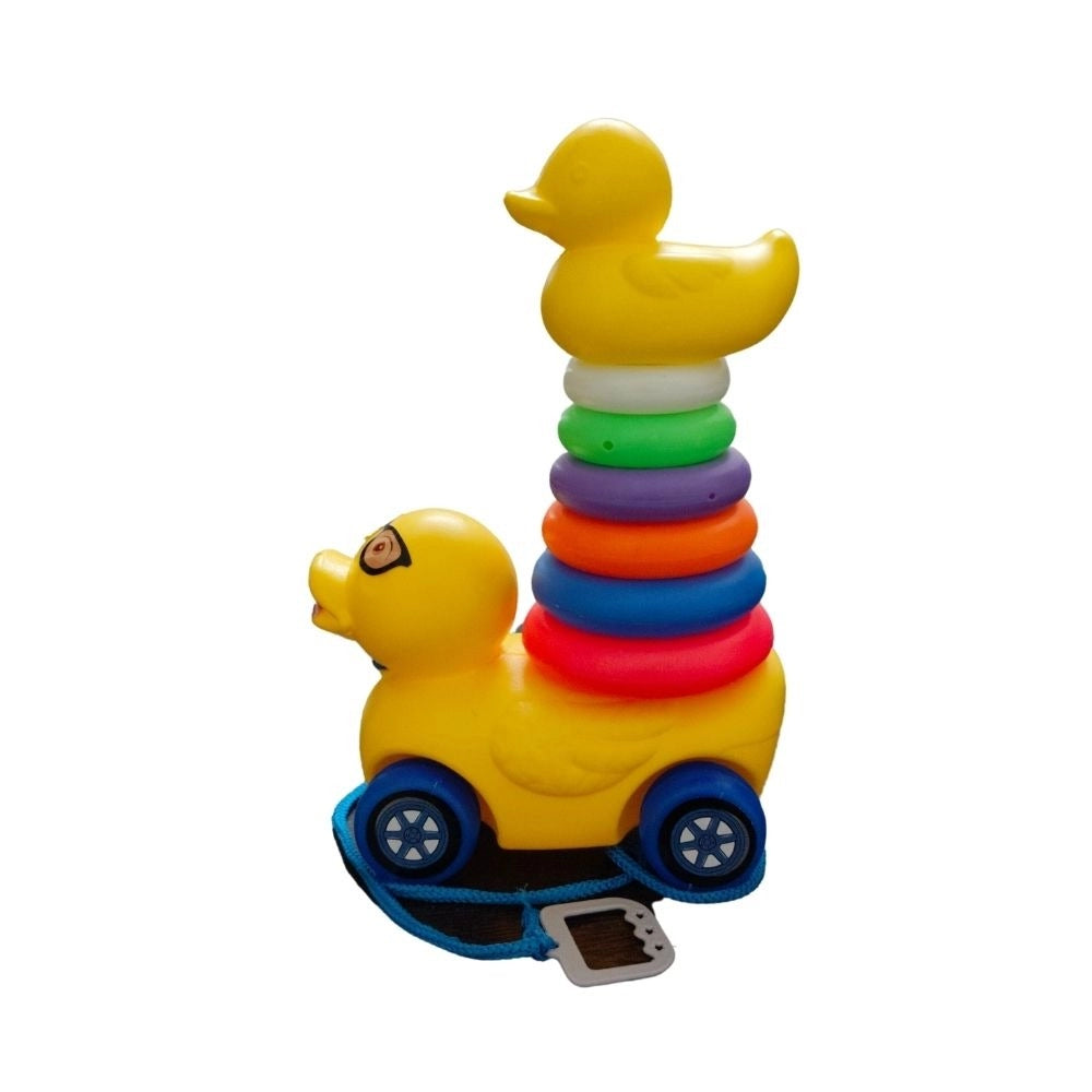 Dady Duck With Rings For Toddlers |   Plastic  |   Toys| 1+ Years Main image