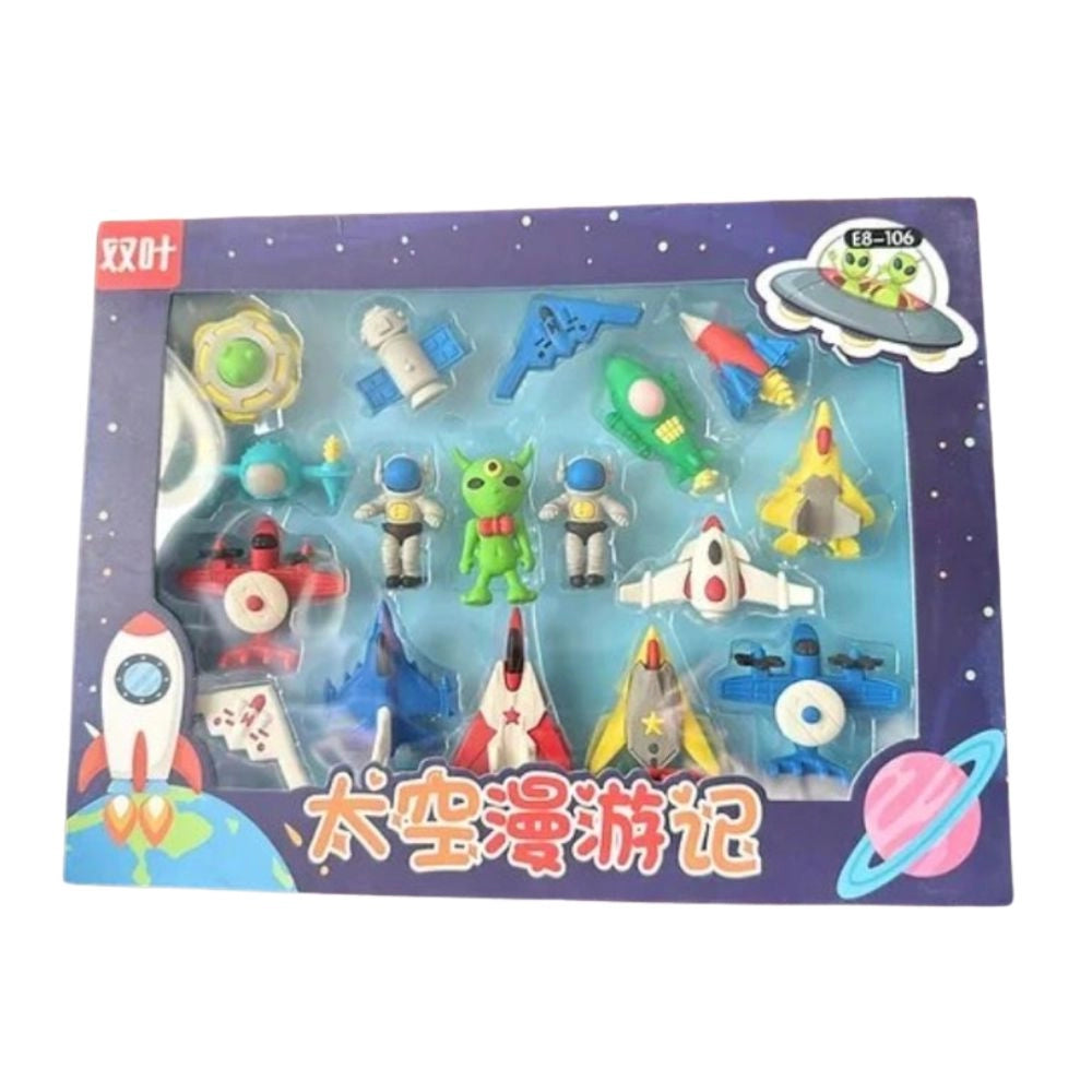 Eraser Set - Space Theme  | Rubber | Stationery | 5+ Years Main image