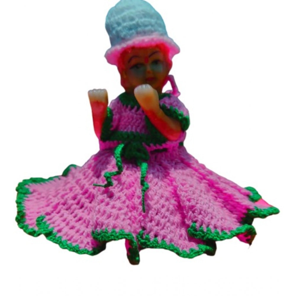 Generic Laddu Gopal Tharad Dress Size: 0 To 6 (Light Pink) Secondary image