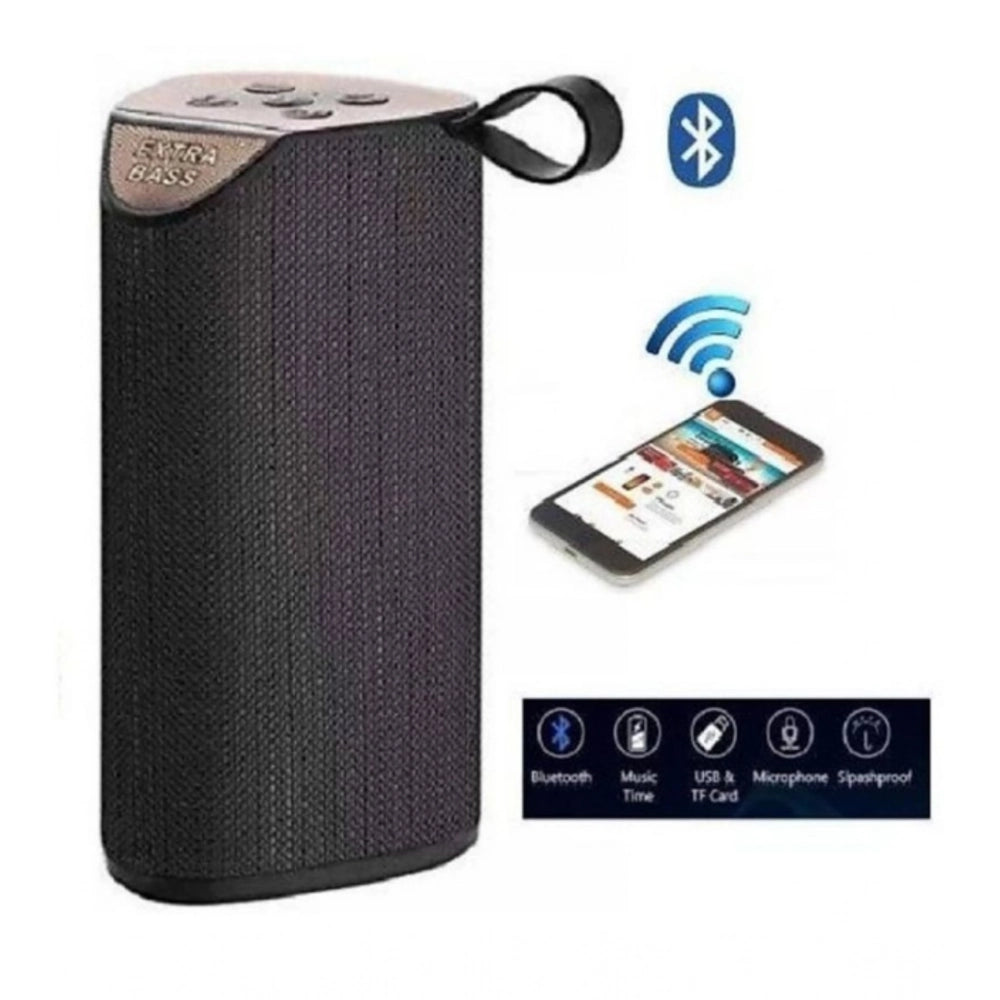 Generic Plastic Rubber Wireless TG111 Bluetooth Speaker (Black) Main image