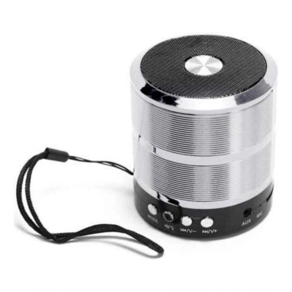 Generic Plastic Rubber Wireless WS887 Bluetooth Speaker (Silver) Secondary image