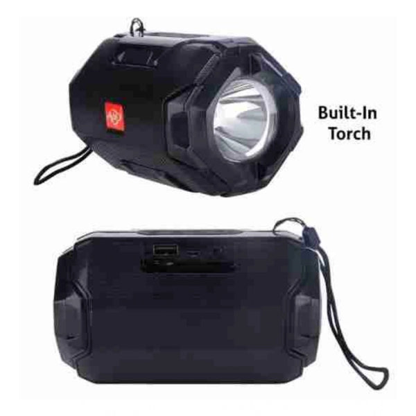 Generic Plastic Rubber Wireless AO105 Bluetooth Speaker (Black)