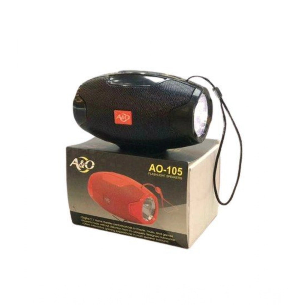 Generic Plastic Rubber Wireless AO105 Bluetooth Speaker (Black) Main image