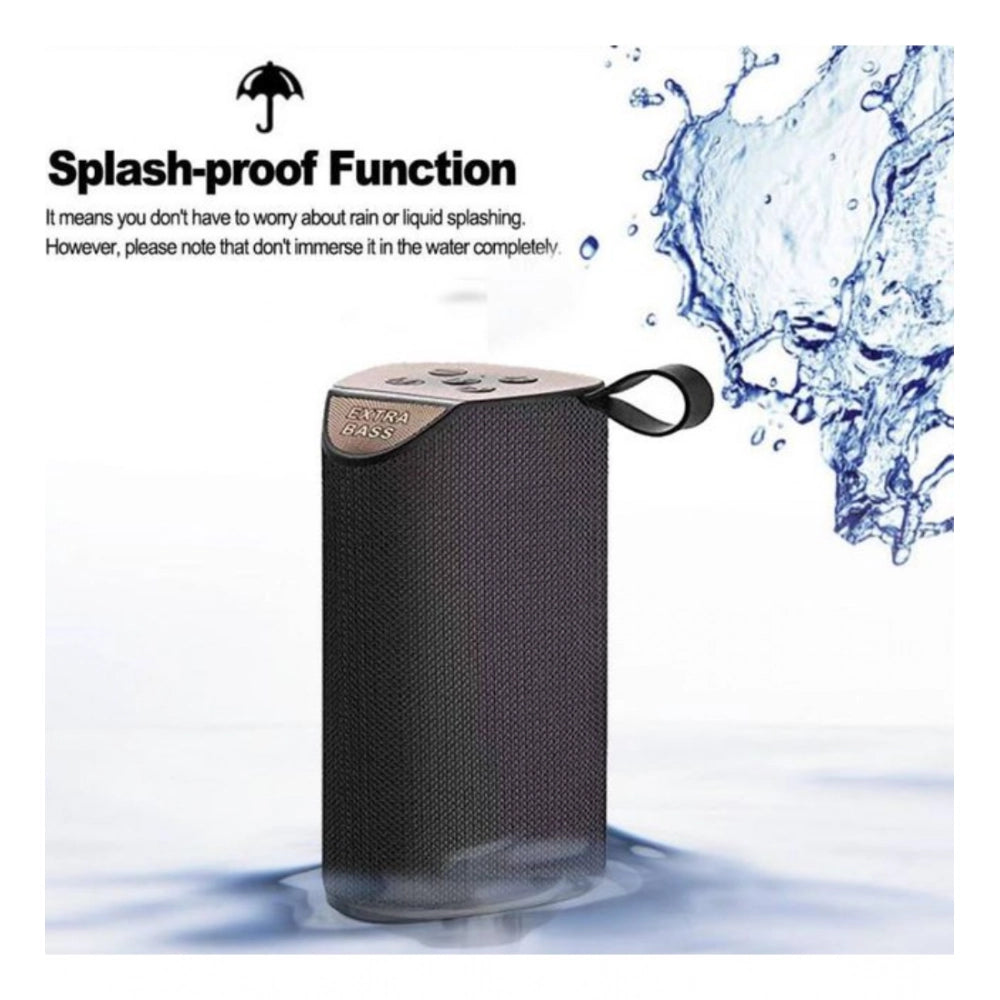 Generic Plastic Rubber Wireless TG111 Bluetooth Speaker (Black) Secondary image