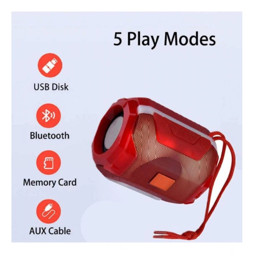 Generic Plastic Rubber Wireless A005 Bluetooth Speaker (Red) Secondary image