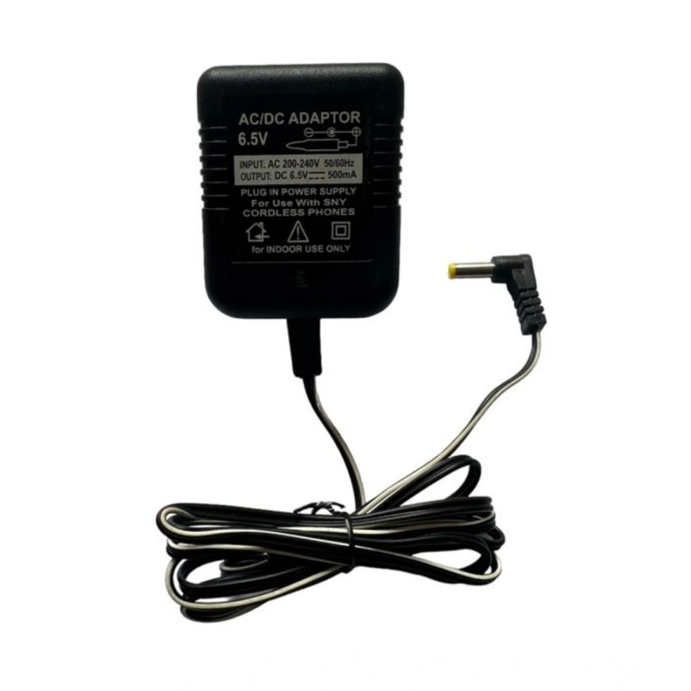 Generic 6.5V 500mA DC Power Adapter Power Supply AC Input 200-240 V for Toys- Cordless Phones- FM Radio- Other Electronic - IT Gadgets (Black) Main image