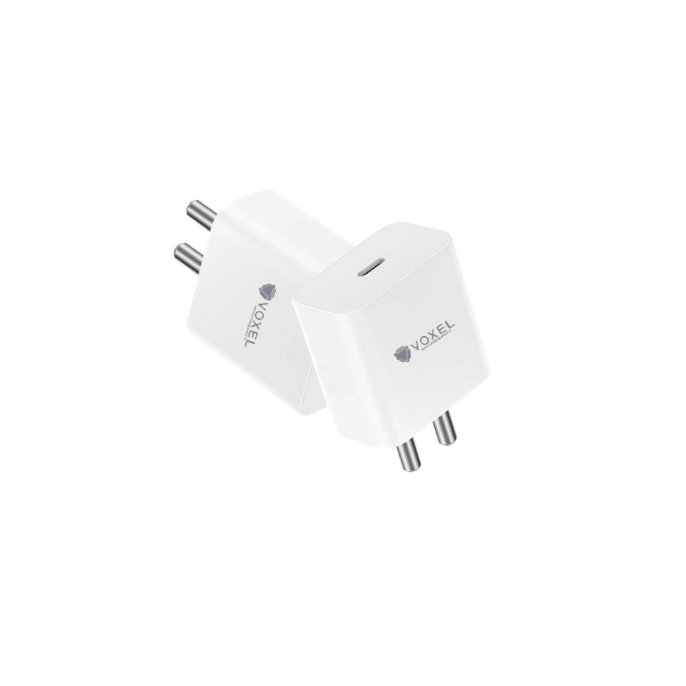 Generic VOXEL 100 Watt ' C ' Port PD Fast Charger AB Plastic (White) Main image